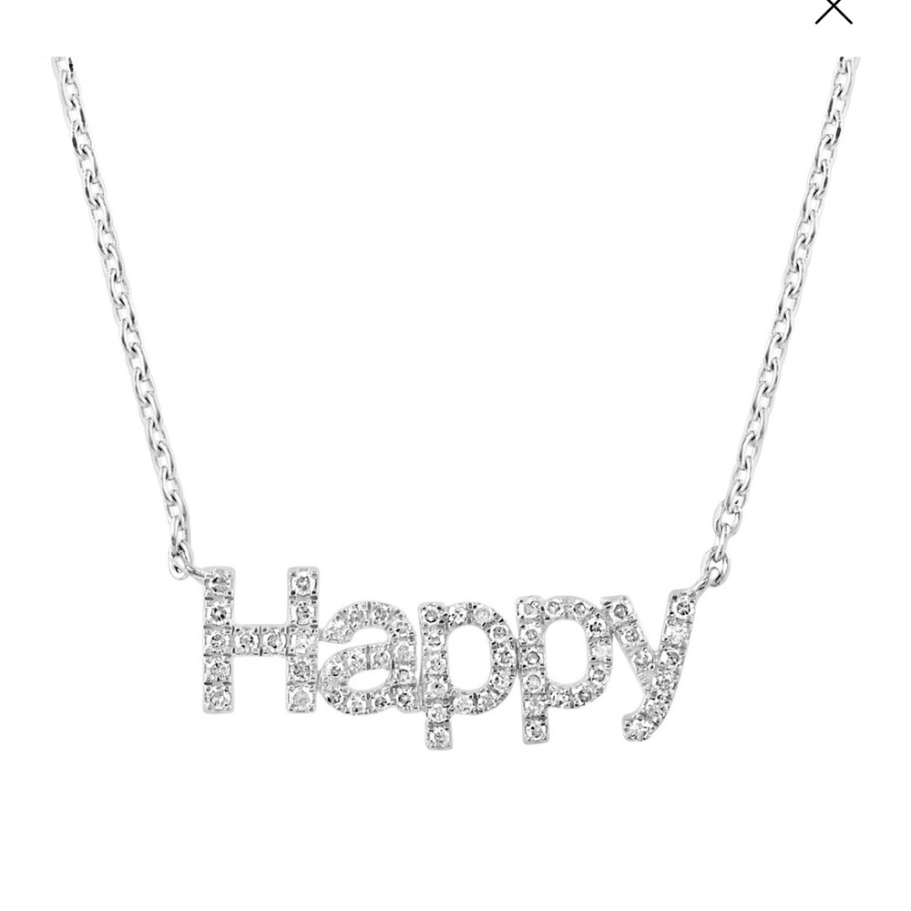 EFFY Diamond Happy 18” Pendant Necklace in Sterling Silver - Retails $600